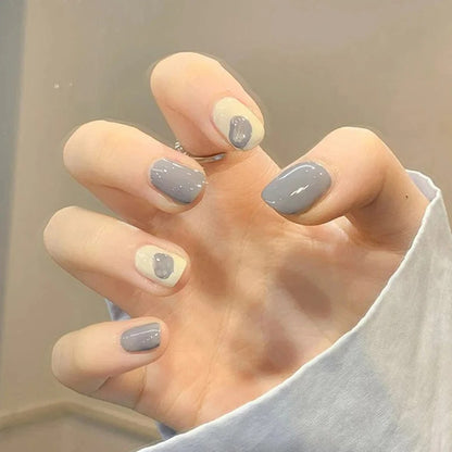 Fake French Nails  With Glue