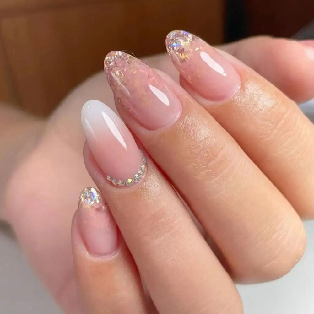 Fake French Nails  With Glue